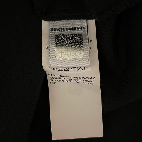 Authentic Dolce & Gabbana Boy's Logo Short-Sleeve T-Shirt Black - Picture 4 of 8